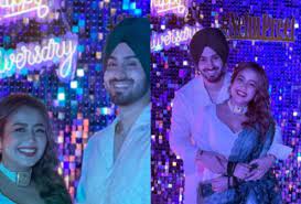 Read more about the article Home / Entertainment / Music / Neha Kakkar kisses Rohanpreet Singh as they celebrate their second anniversary and Diwali together.